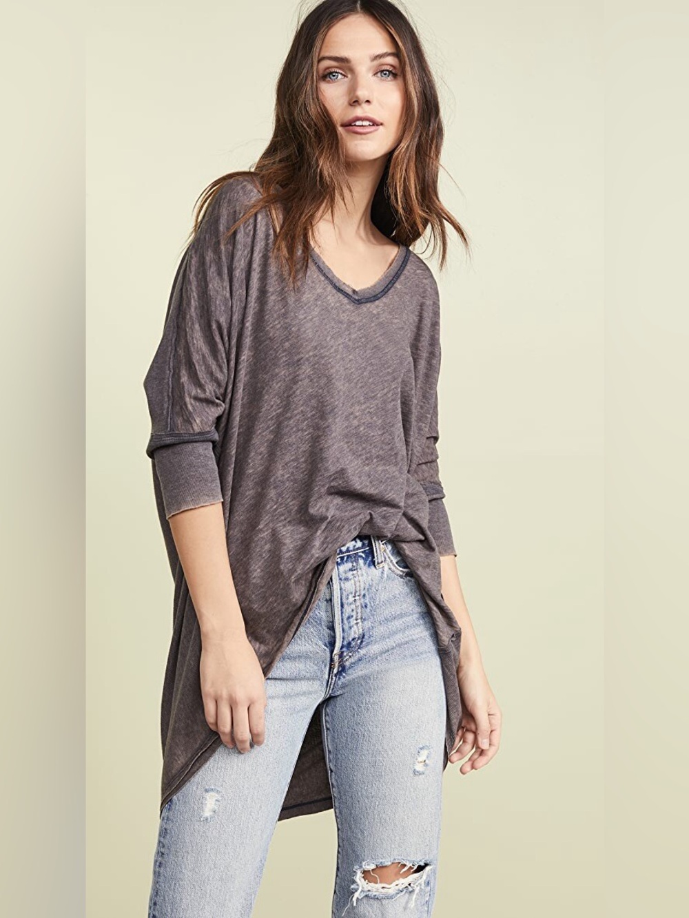 Free People Catch Waves Burnout Tee